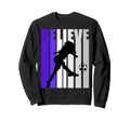 Purple Soccer Motivational Football Sweatshirt - Streetwear Style Men Women