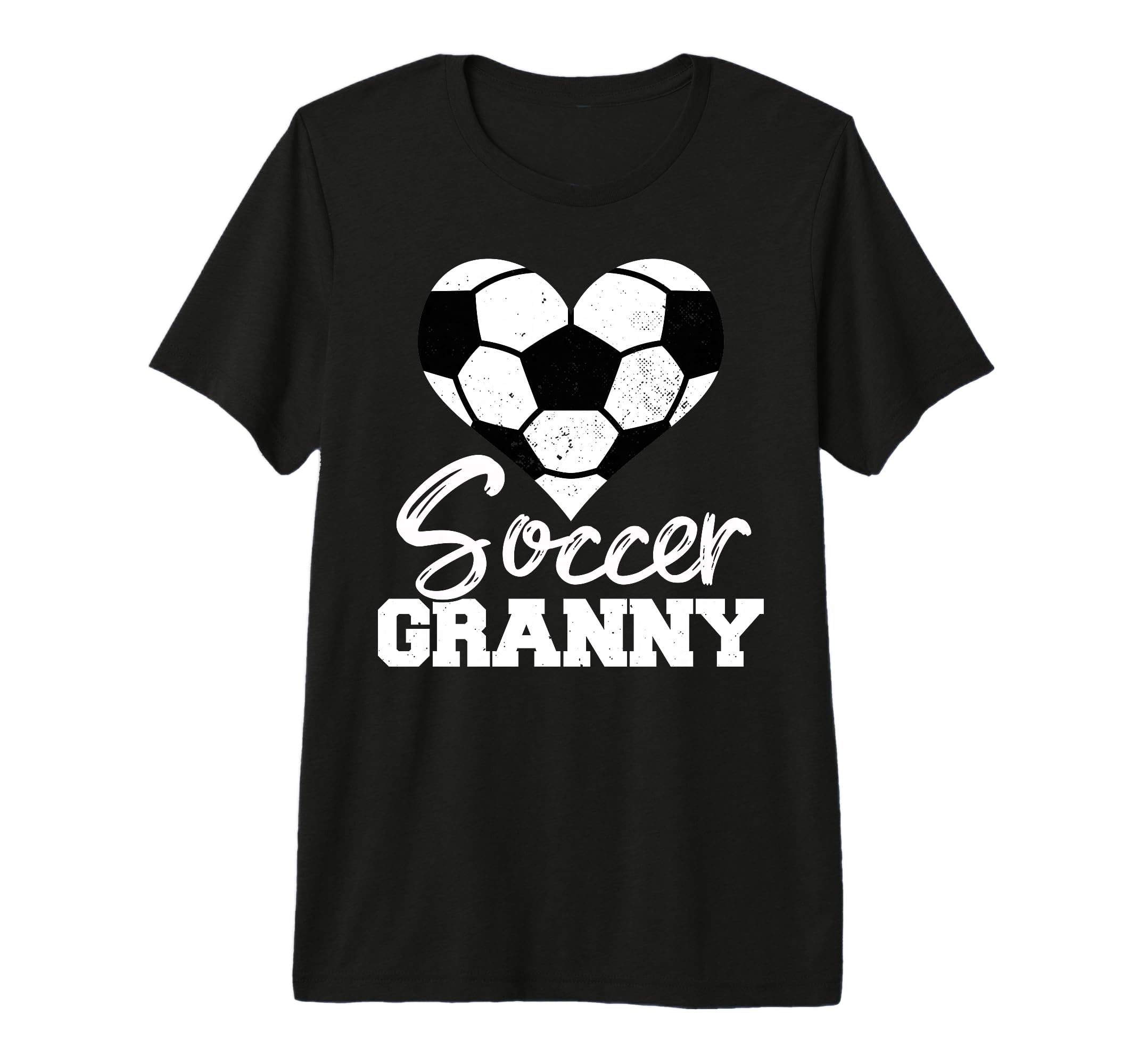 Soccer Granny Heart Funny Heartfelt T-Shirt - Unique Graphic Men Women