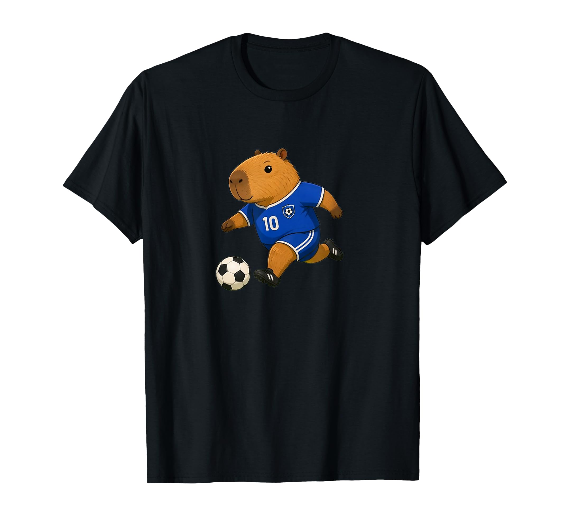 Soccer Capybara T-Shirt - Minimalist Print Unisex
