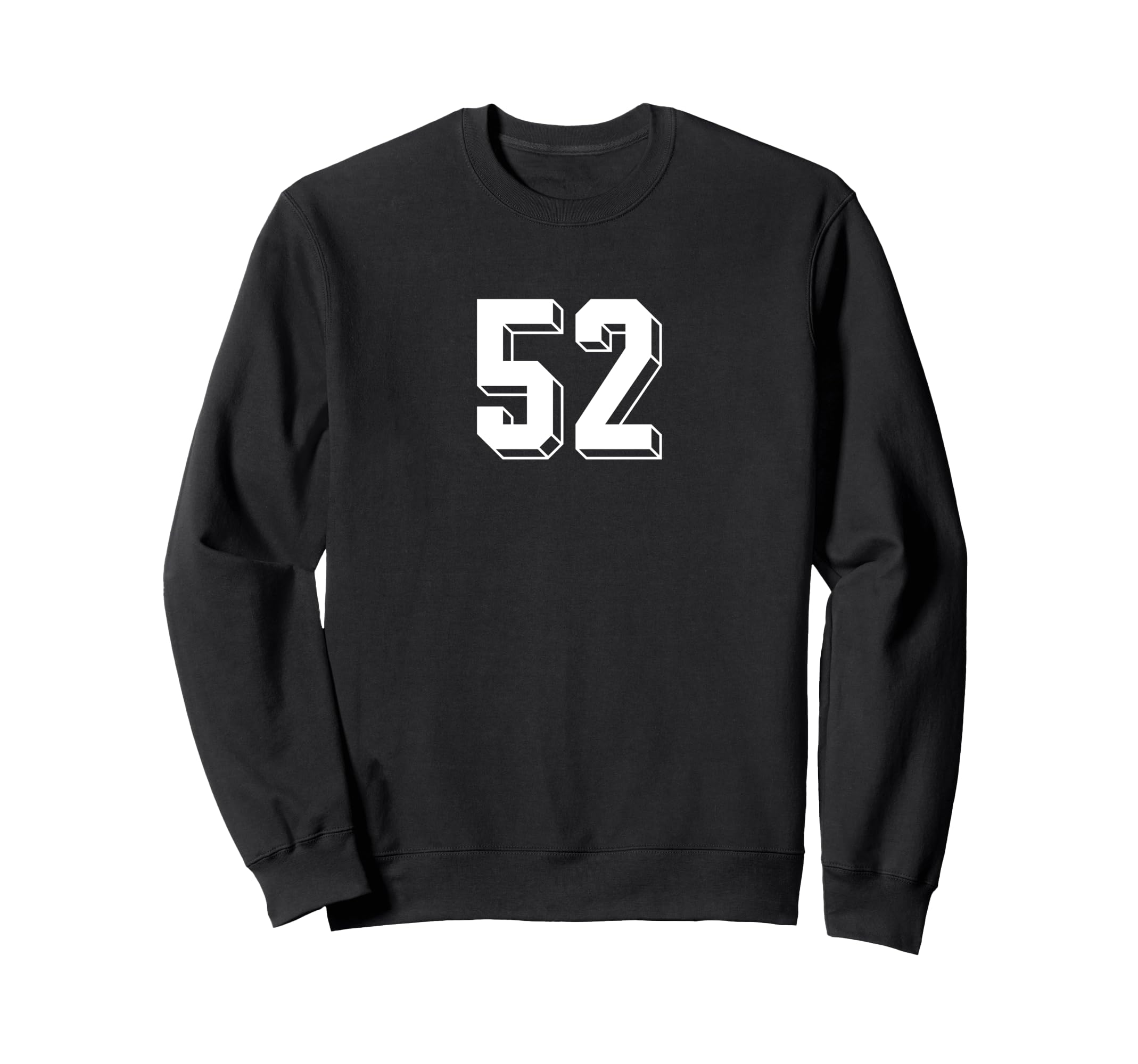 Number 52 80S 90S Soccer Team Sweatshirt - Casual Everyday Wear for Adults