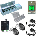 Visionis FPC-5019 One Door Access Control Inswinging Door 1200lbs Electromagnetic Lock Kit with Wireless Receiver and Remote Magnetic Lock System