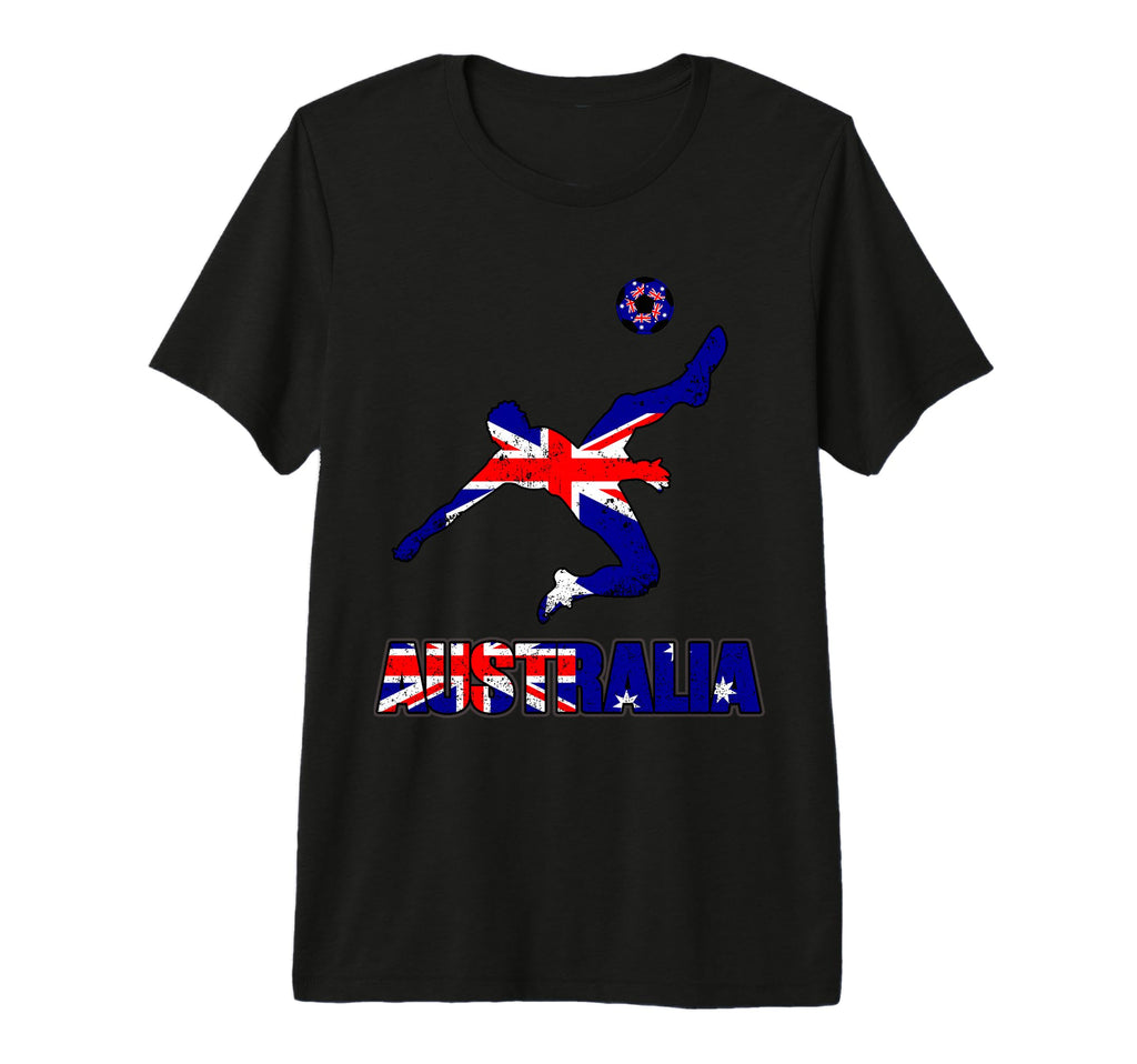 Australia Football Soccer Game Player Fan T-Shirt - Graphic Print Unisex