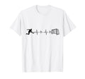 Soccer Player Kicking Ball Sports T-Shirt - Minimalist Print for Adults