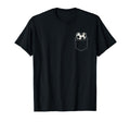 Faux Pocket Soccer Heart Ball Minimal T-Shirt - Trendy Graphic for Adults