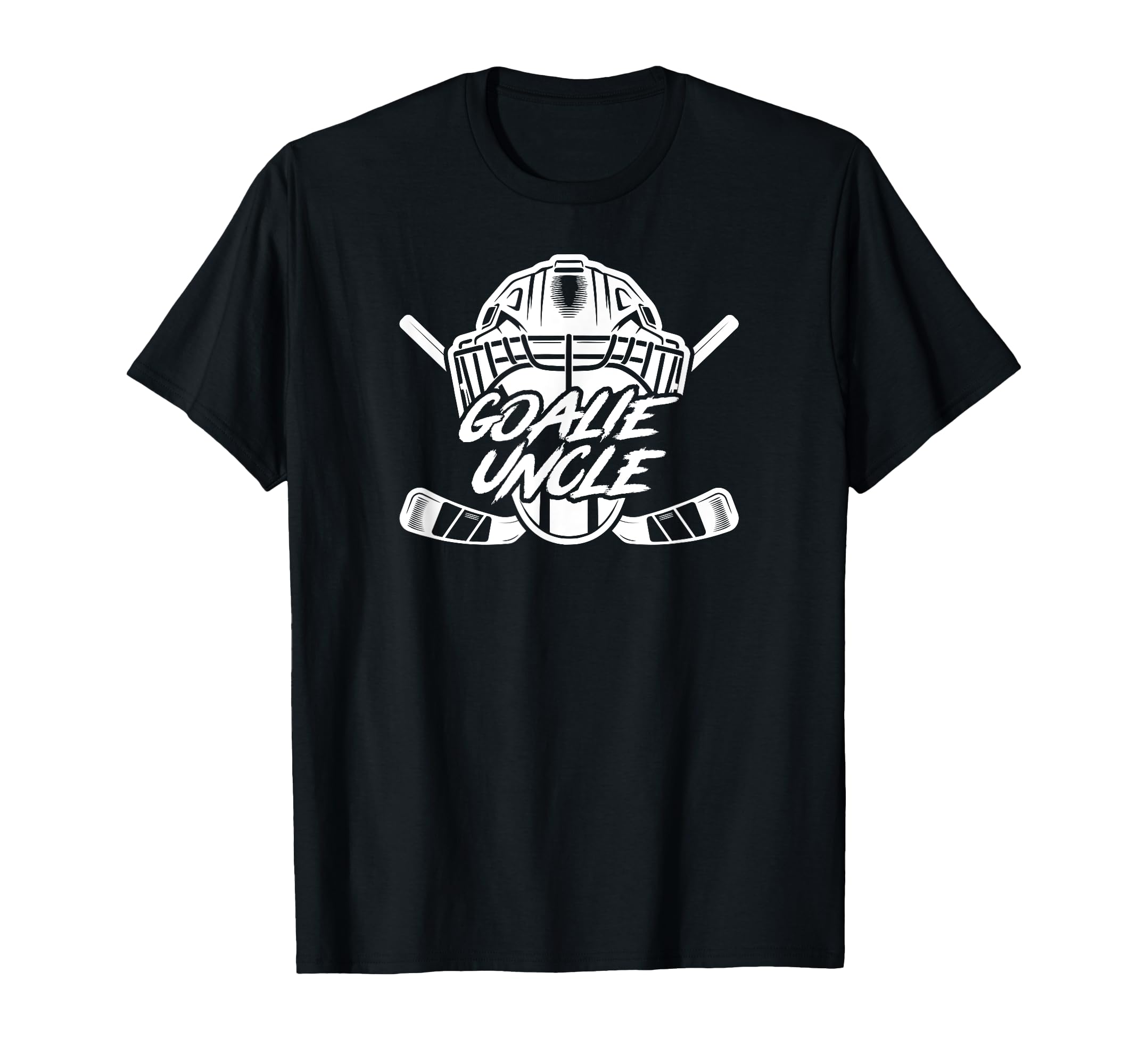 Ice Hockey Goalie Uncle Hockey T-Shirt - Fun Novelty Design for Adults