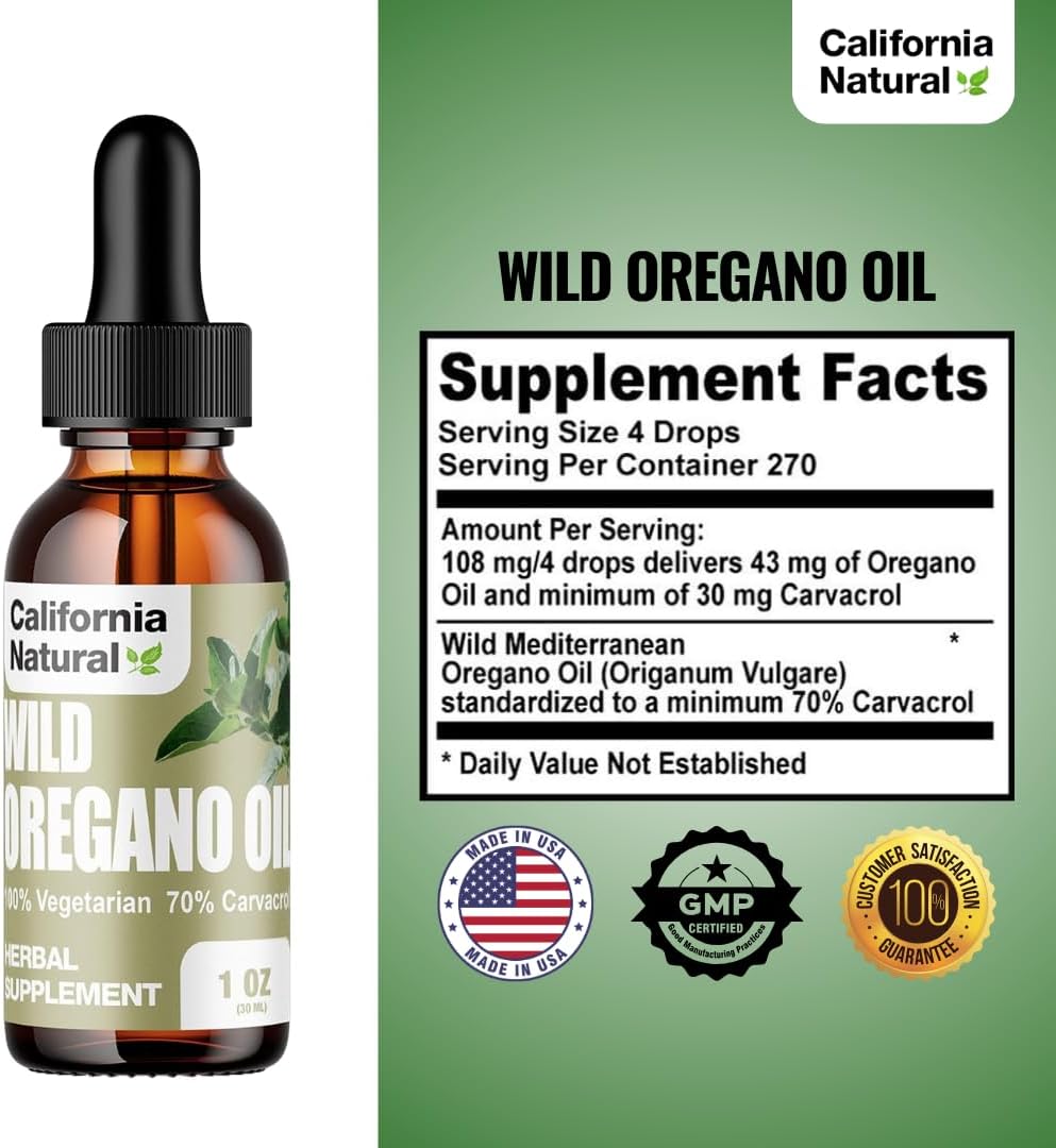 California Natural Wild Oregano Oil, 1 fl. oz.