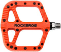 ROCKBROS Extra Large Mountain Bike Pedals Nylon Composite Bearing 9/16"-ORANGE