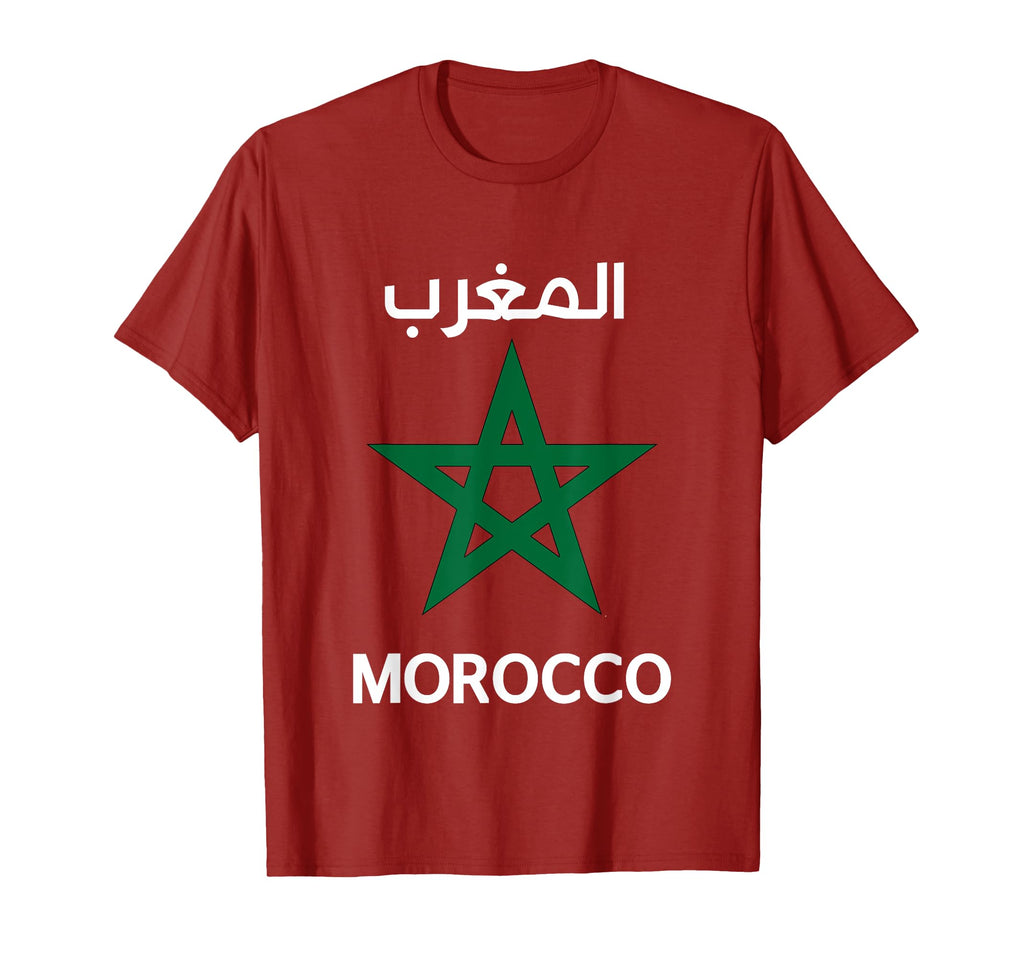 Morocco Flag Moroccan Soccer T-Shirt - Fun Novelty Design for Adults