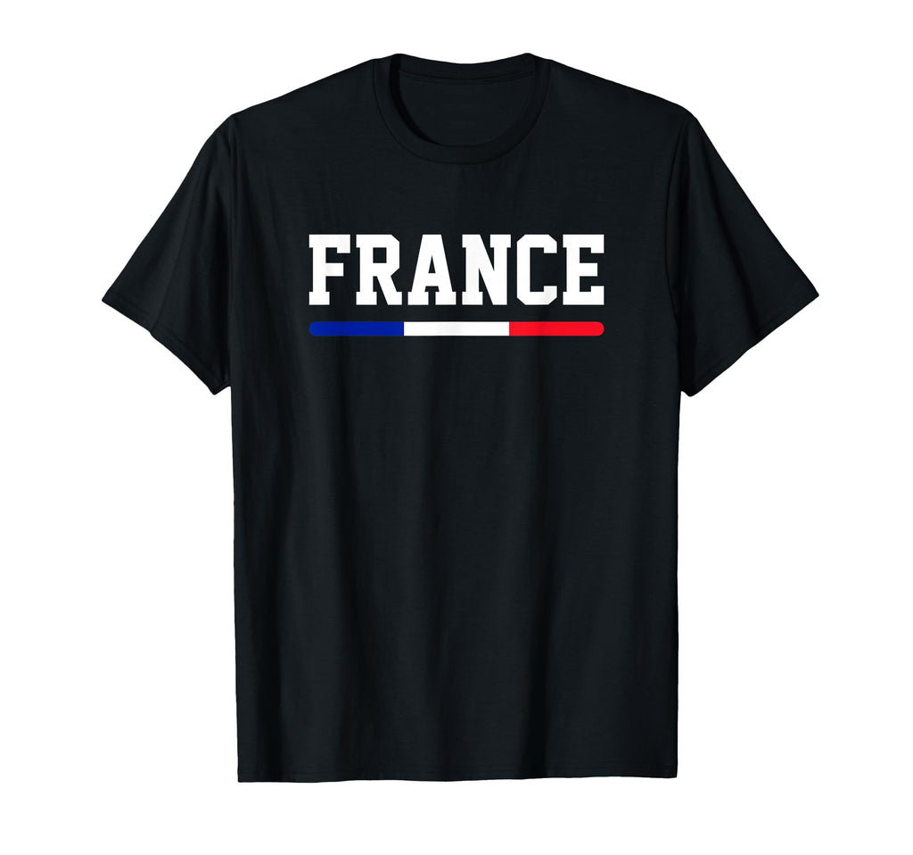France Flag Soccer Football World T-Shirt - Custom Art Print for Adults