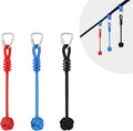 Rainbow Craft 3-Pack Ninja Fist Holds for Warrior Obstacle Course - Slackline & Monkey Bar Accessories, Kids Backyard Ninja Training Equipment