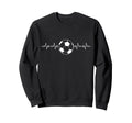 Football Heartbeat Soccer Lovers Sweatshirt - Custom Art Print Men Women