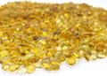 Keedolla Decorative Fish Tank Pebbles Marbles 0.93LB, Sea Glass Stones Beards Pebbles Gravel Rock for Fish Tank, Garden and Vase Fillers - Light Yellow