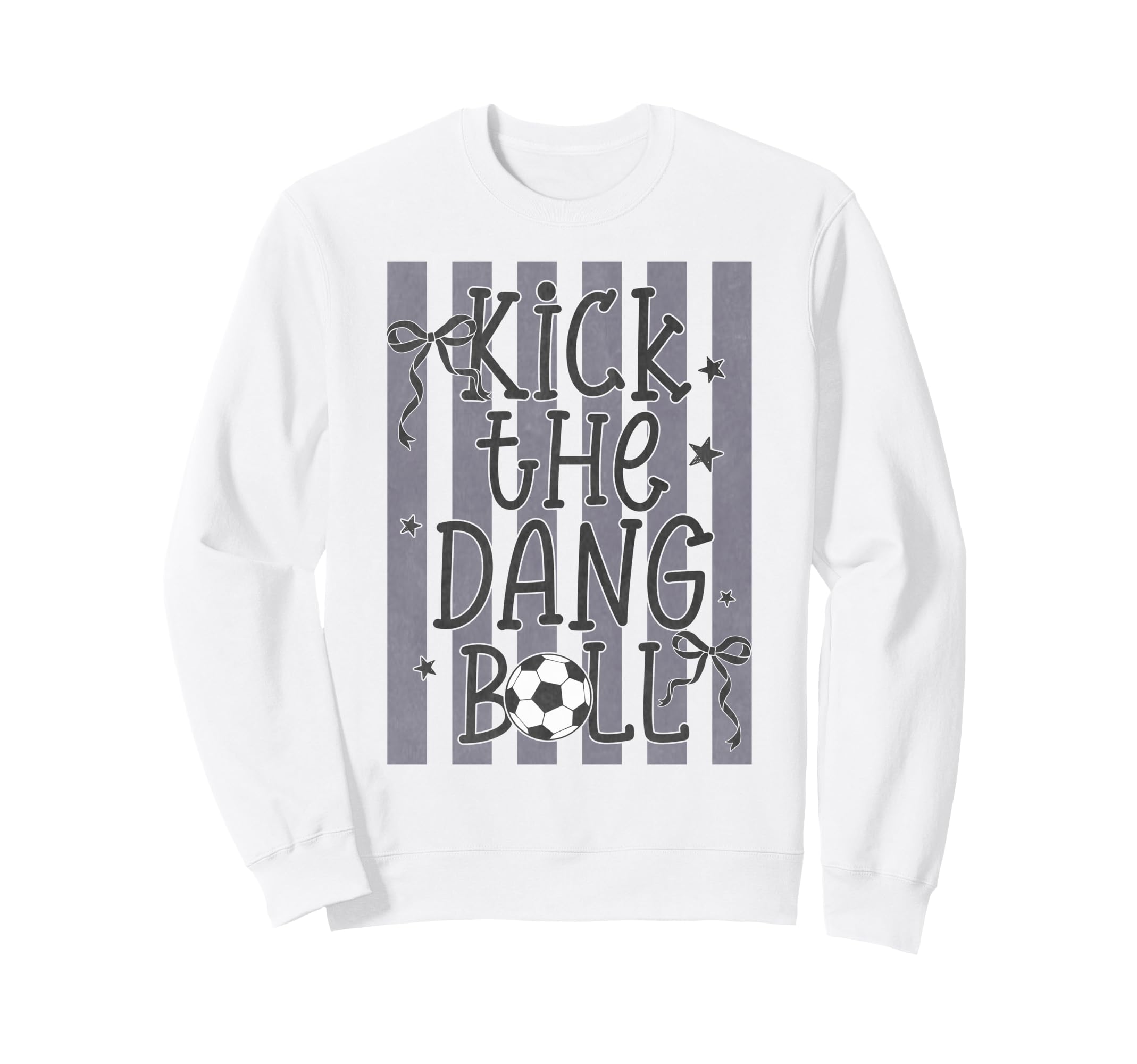 Kick Dang Ball Funny Soccer Game Sweatshirt - Minimalist Print Men Women