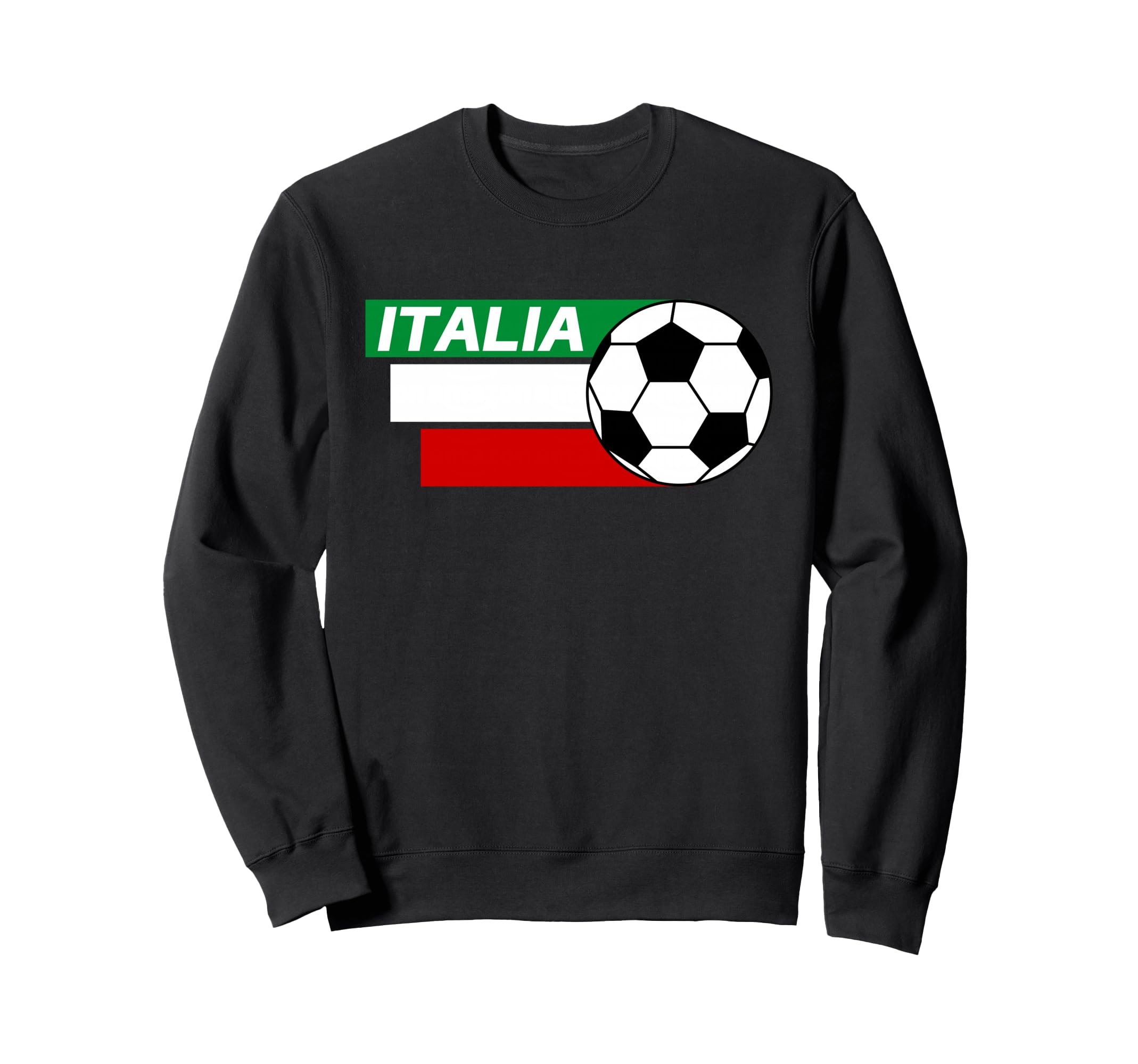 Italy Soccer Italian Flag Colors Sweatshirt - Streetwear Style Men Women
