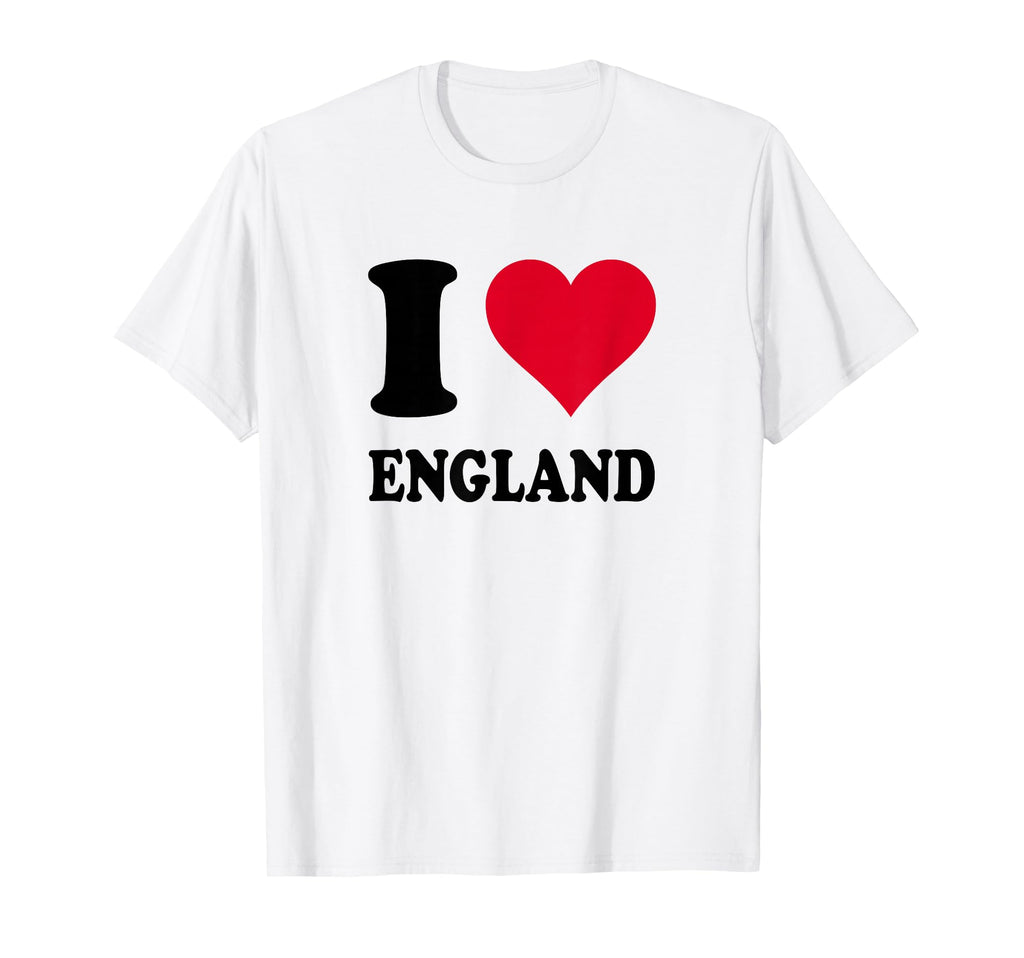 Love Stories I Heart England Hoodie - Graphic Print Unisex