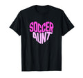 Soccer Aunt Proud Soccer Auntie Heart T-Shirt - Aesthetic Graphic Men Women