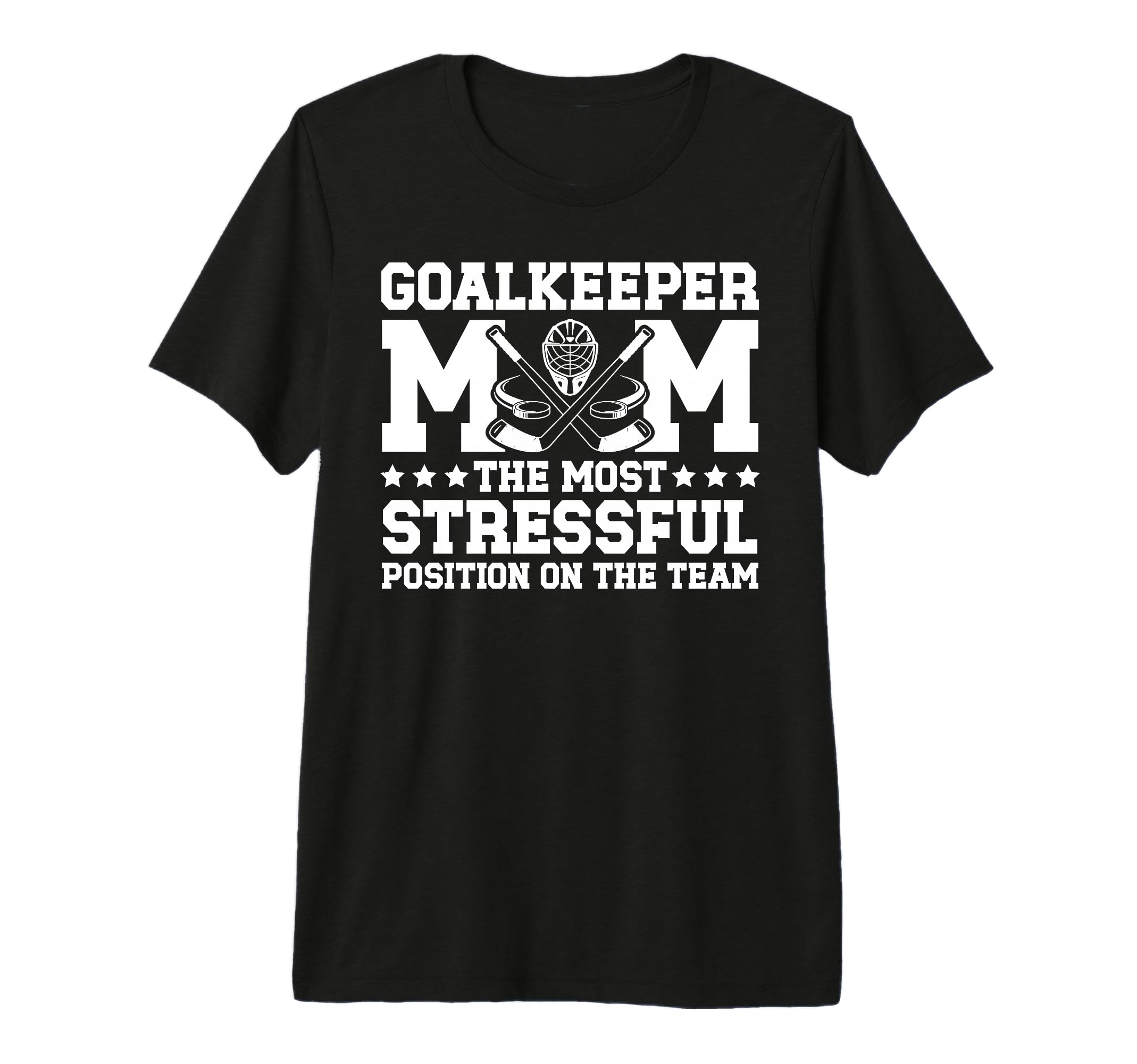 Funny Ice Hockey Goalkeeper Mom Ice T-Shirt - Casual Everyday Wear Unisex