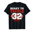 Football 32Nd Birthday Player T-Shirt - Fun Novelty Design for Adults