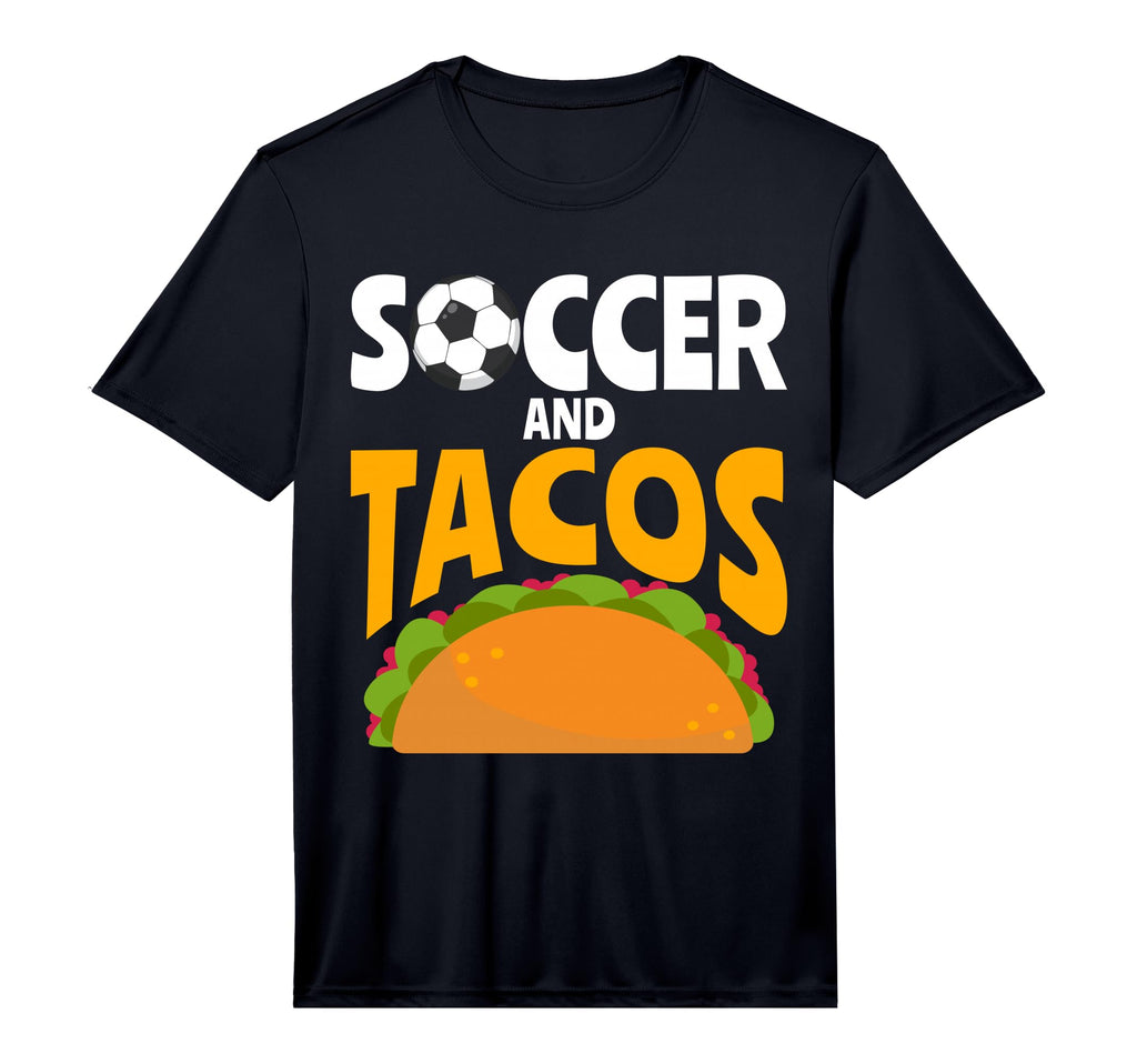 Mens Soccer And Tacos Mexican Food Love T-Shirt - Streetwear Style Unisex