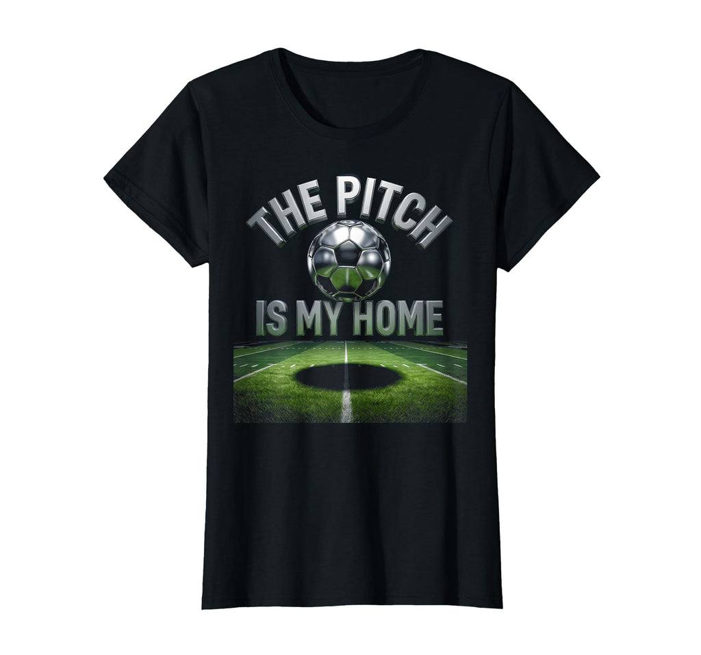Pitch Is My Home Soccer T-Shirt - Minimalist Print Unisex