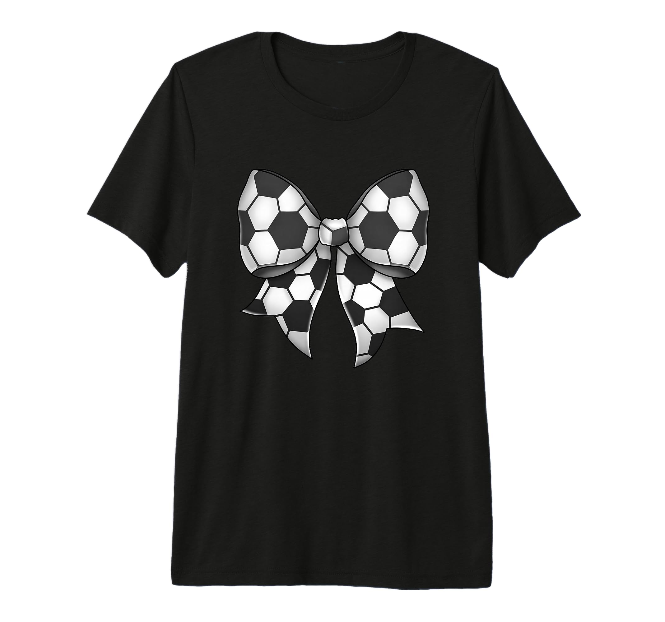Soccer Sports Coquette Bow Tri Blend T-Shirt - Unique Graphic Men Women