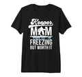 Hockey Keeper Mom Freezing Mom Hockey T-Shirt - Graphic Print for Adults