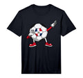 Dabbing Soccer Dominican Republic T-Shirt - Graphic Print for Adults
