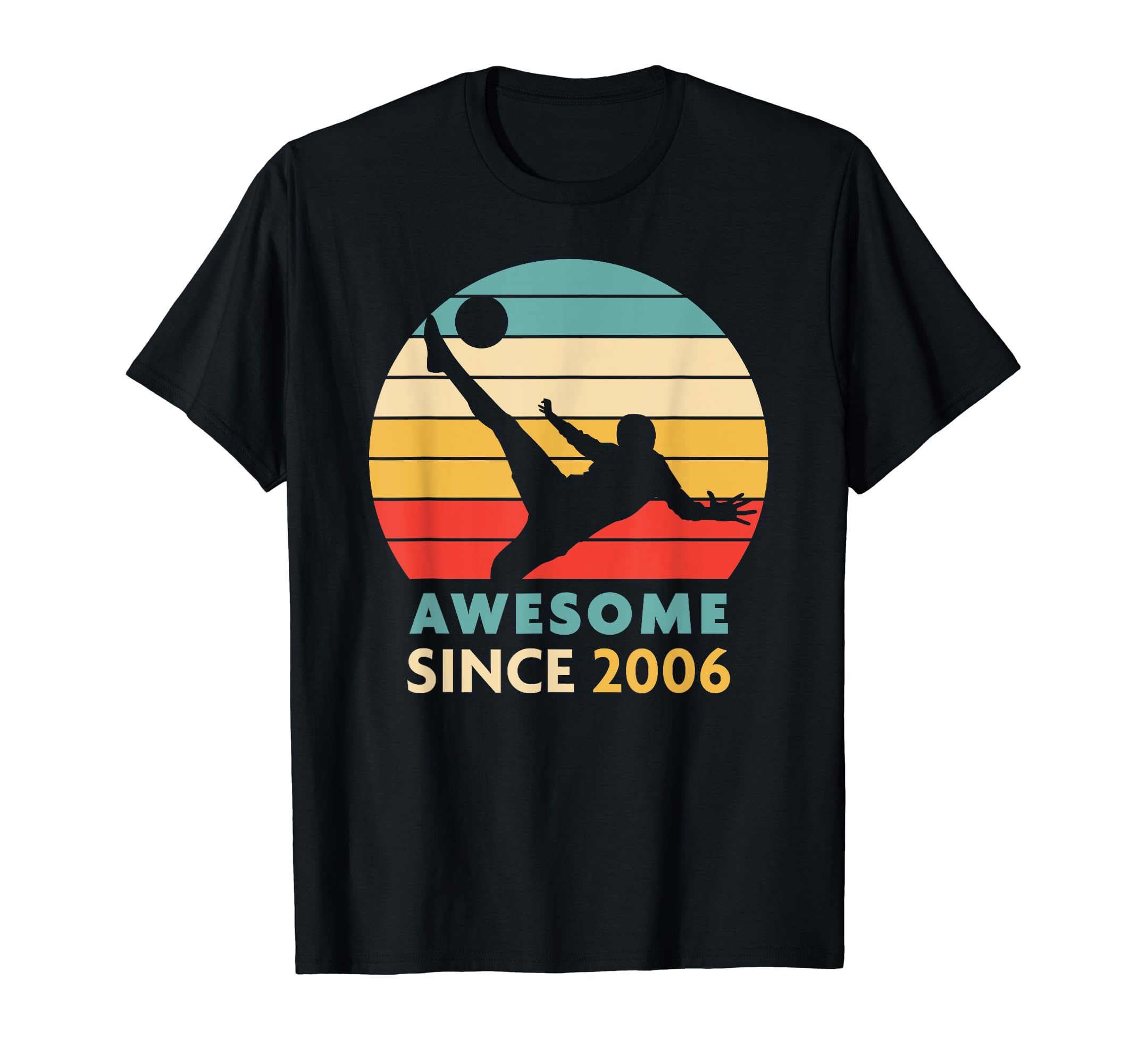 17Th Birthday Gift Soccer T-Shirt - Casual Everyday Wear for Adults