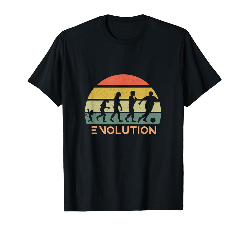 Funny Soccer Evolution Colors T-Shirt - Aesthetic Graphic for Adults
