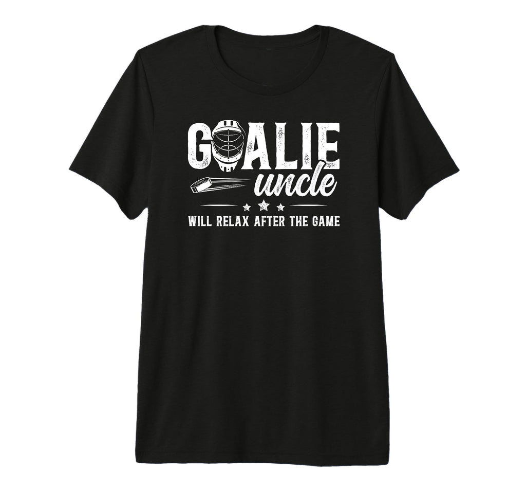 Mens Funny Hockey Goalie Uncle Ice T-Shirt - Novelty Apparel Men Women