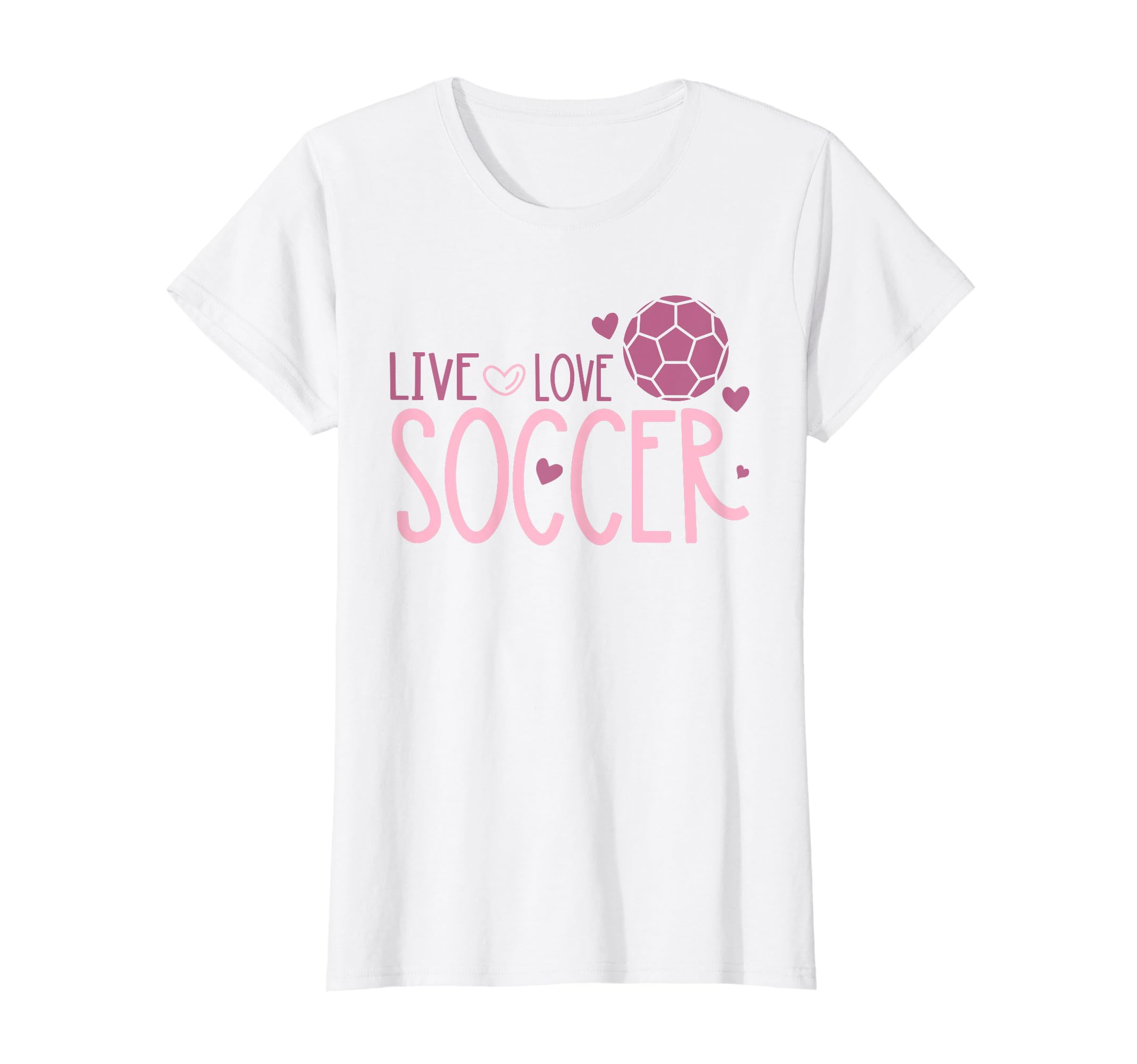 Soccer Soccer Player Live Love Soccer T-Shirt - Casual Everyday Wear Unisex