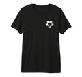 Soccer Love Heart Tri Blend T-Shirt - Graphic Print for Adults