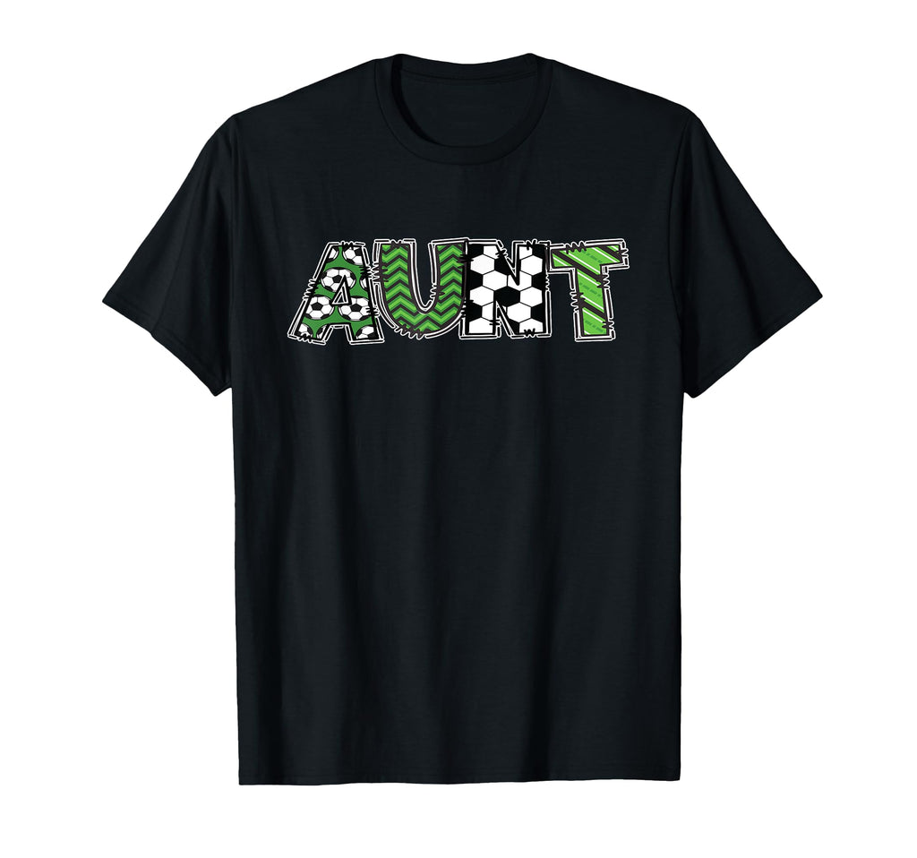 Soccer Auntie Aunt Birthday Party T-Shirt - Trendy Graphic for Adults