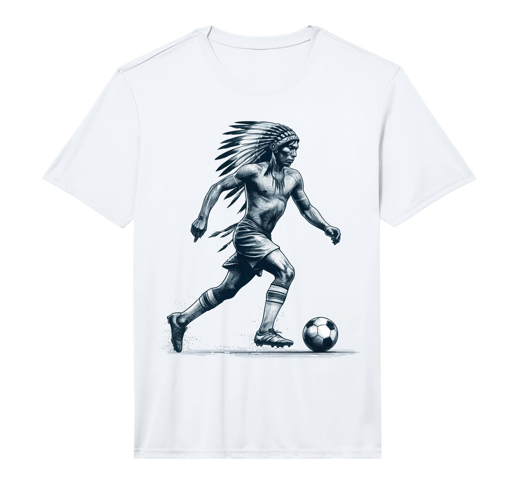 Funny Player Soccer Native American T-Shirt - Aesthetic Graphic for Adults
