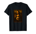 Hoops Nowa Mona Lisa Loves Soccer T-Shirt - Custom Art Print for Adults