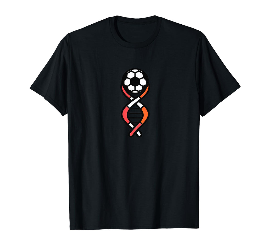 Dna Strand Soccer Ball Soccer Coach T-Shirt - Casual Everyday Wear Unisex