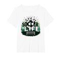 Soccer Is Life Inspiring Football Fan T-Shirt - Aesthetic Graphic Unisex