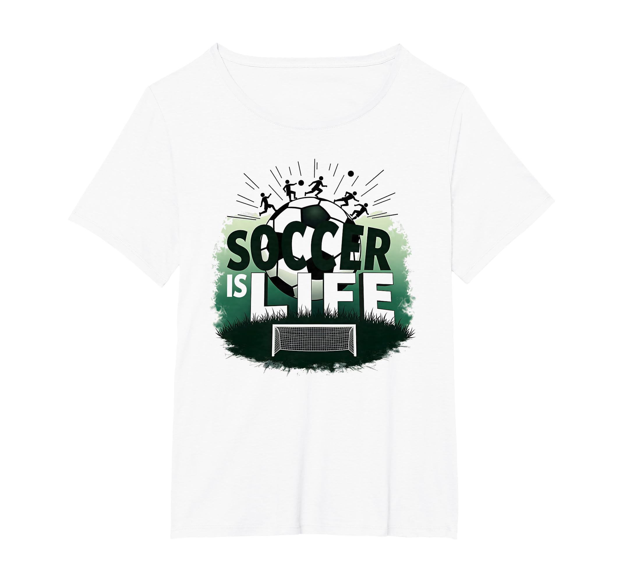 Soccer Is Life Inspiring Football Fan T-Shirt - Fun Novelty Design Unisex