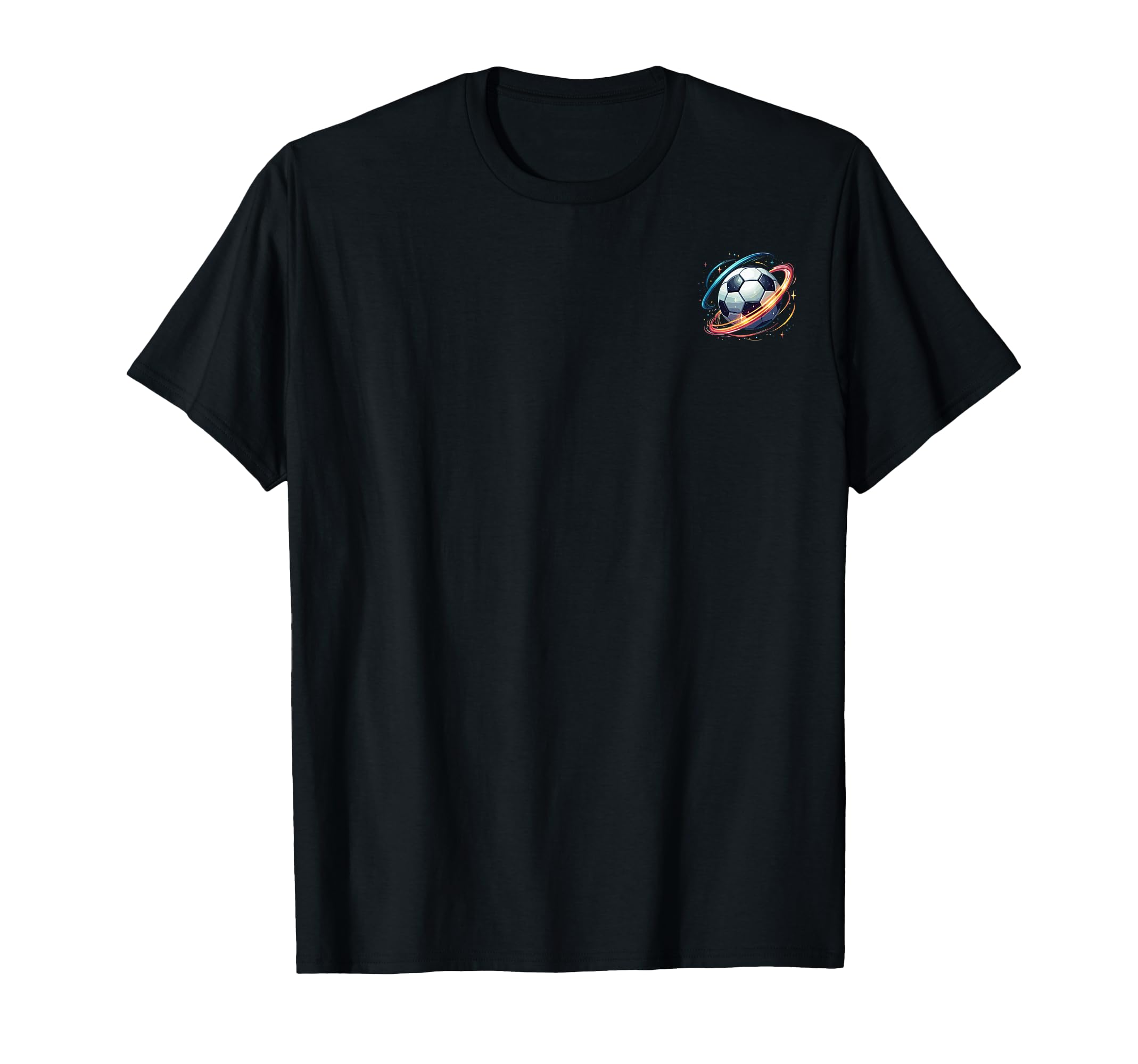 Soccer Ball Space Elements Soccer Lovers T-Shirt - Graphic Print Unisex