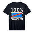 Congo Republic Flag 100 Congolese T-Shirt - Aesthetic Graphic Unisex