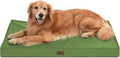 Outdoor Extra Large Dog Bed for Big Dogs, Waterproof Dog Bed for Large Dogs, Egg Crate Foam XL Pet Bed with Removable Washable Oxford Cooling Cover, Light Green