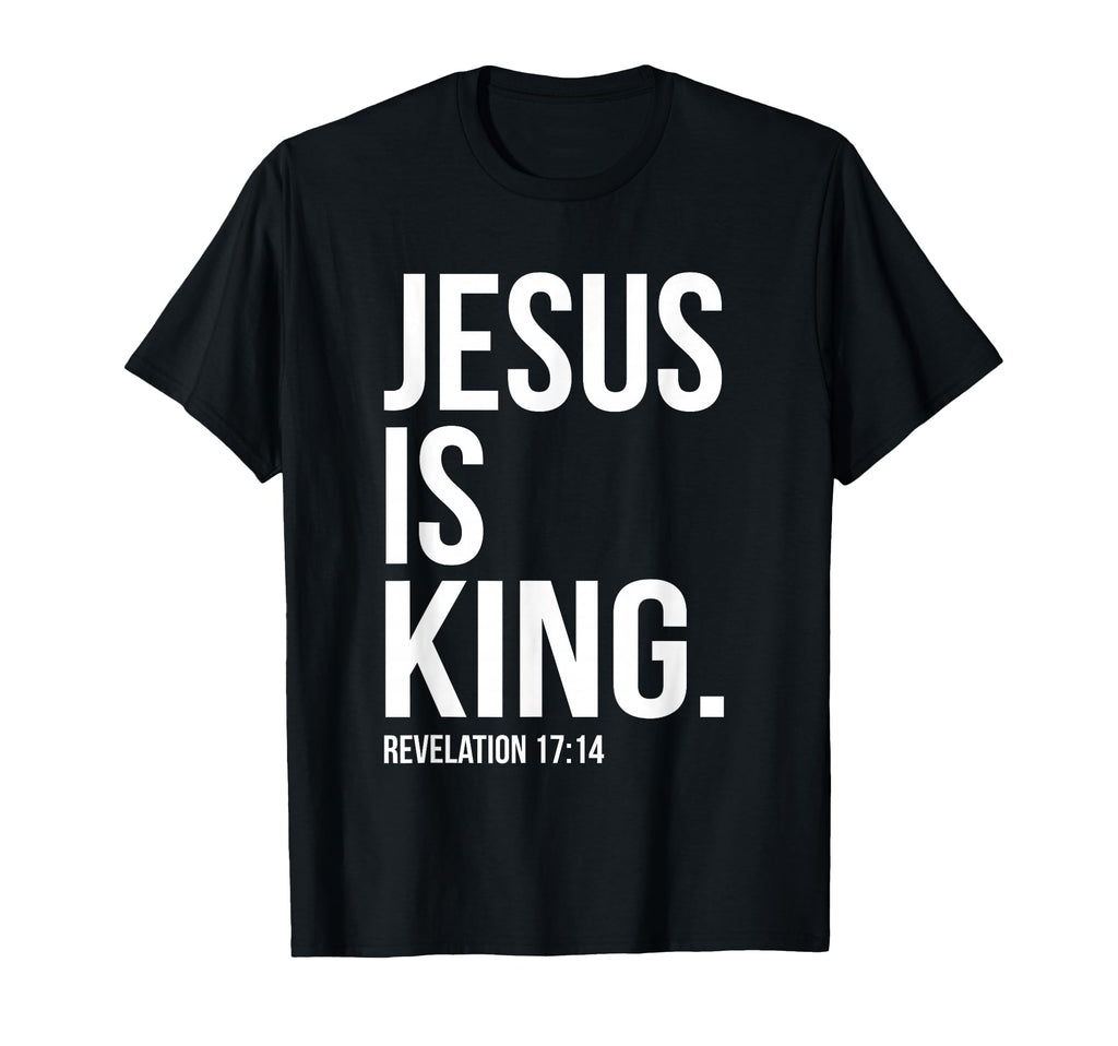 Jesus Is King Bible Scripture T-Shirt - Fun Novelty Design Men Women