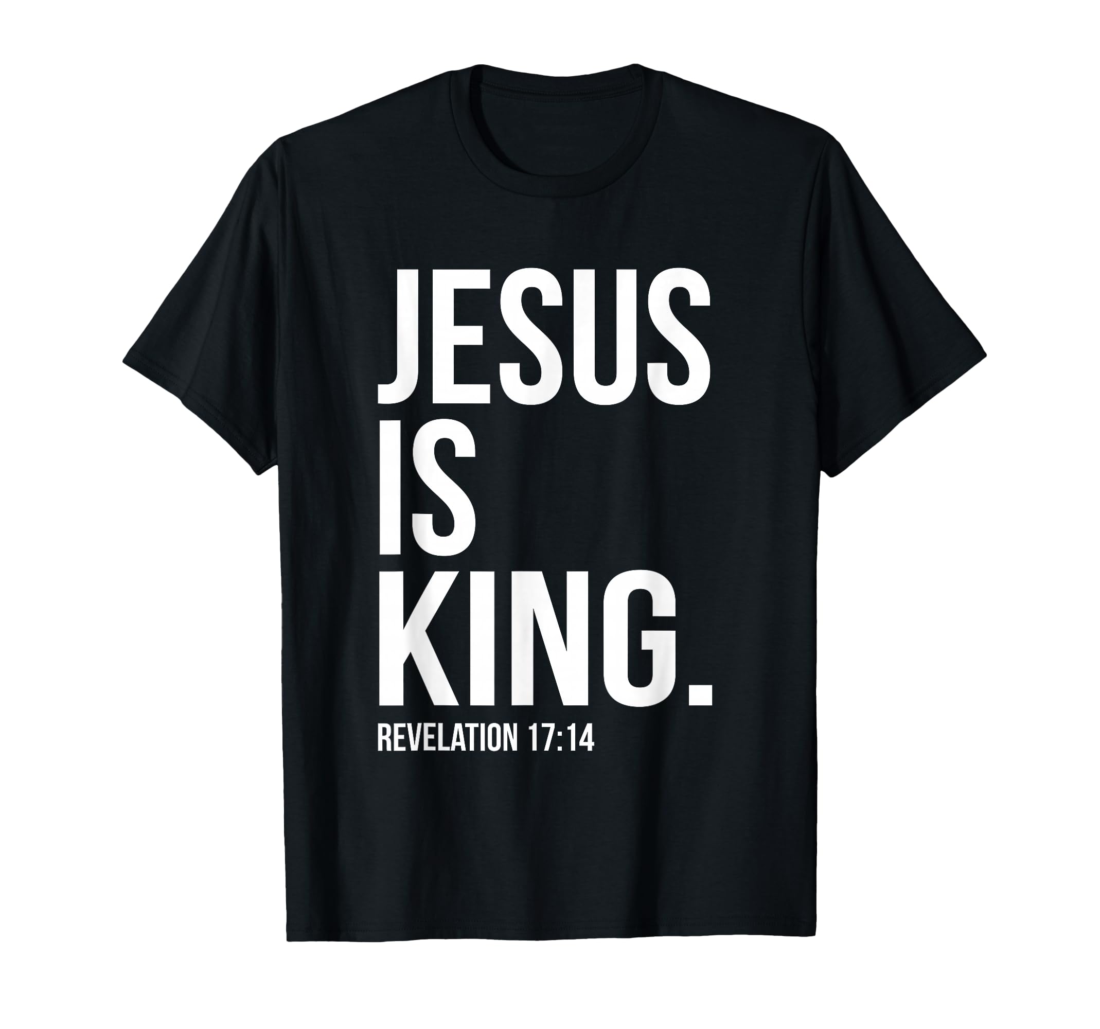 Jesus Is King Bible Scripture T-Shirt - Fun Novelty Design Men Women