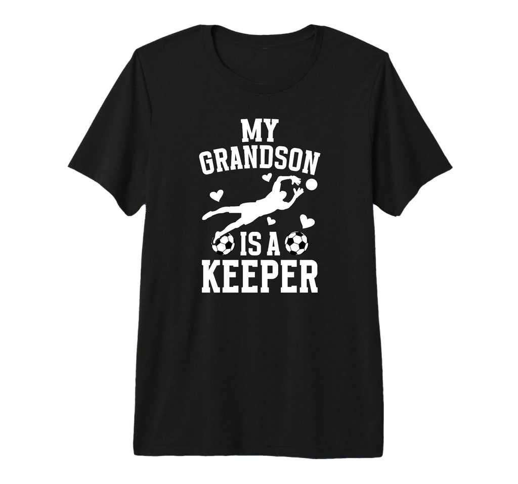 My Grandson Soccer Keeper Grandma Soccer T-Shirt - Custom Art Print Unisex