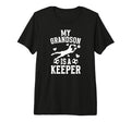 My Grandson Soccer Keeper Grandma Soccer T-Shirt - Custom Art Print Unisex