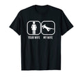 Mens Your Wife My Wife Soccer T-Shirt - Aesthetic Graphic Men Women