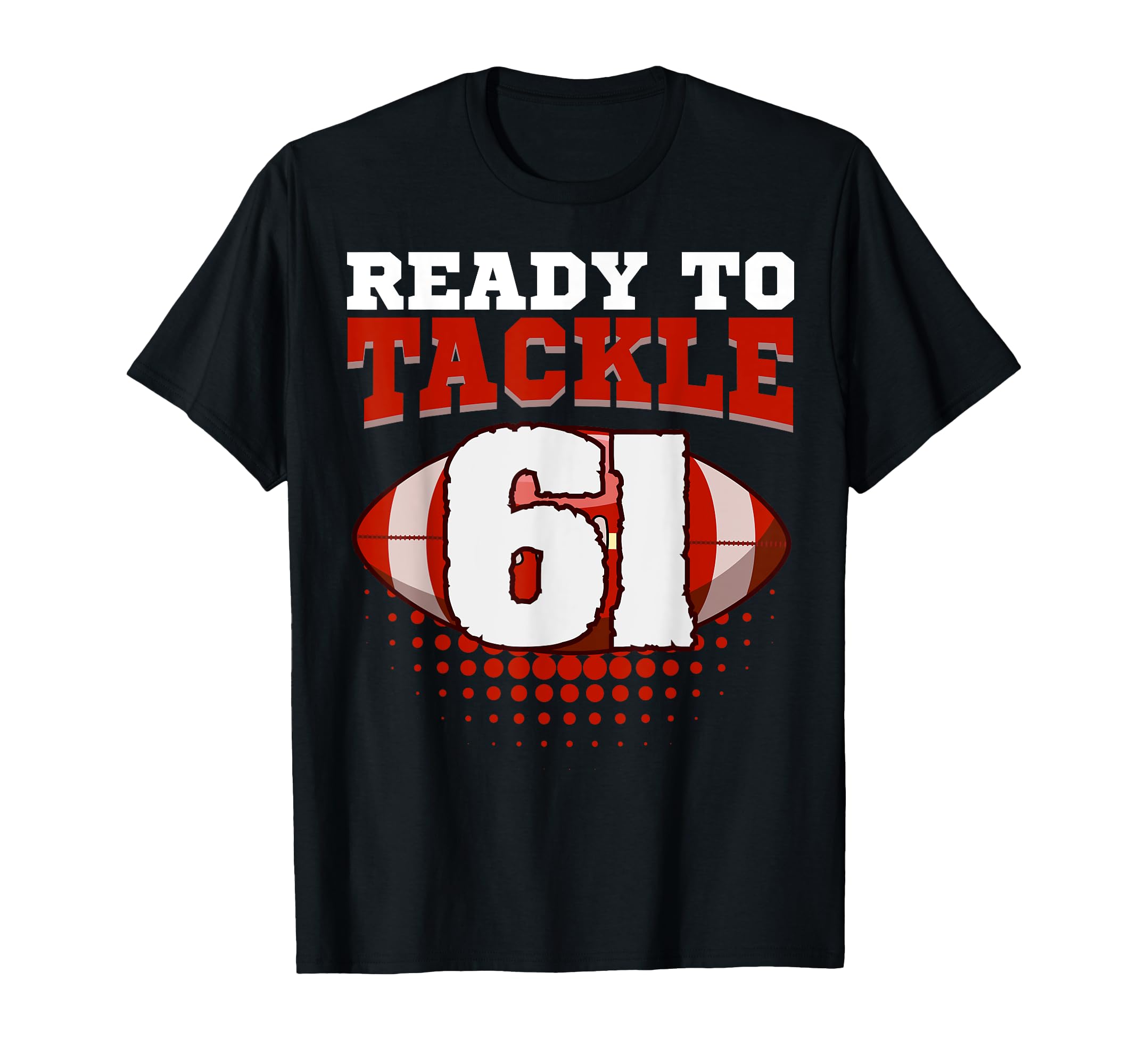 Football 61St Birthday Player T-Shirt - Aesthetic Graphic for Adults