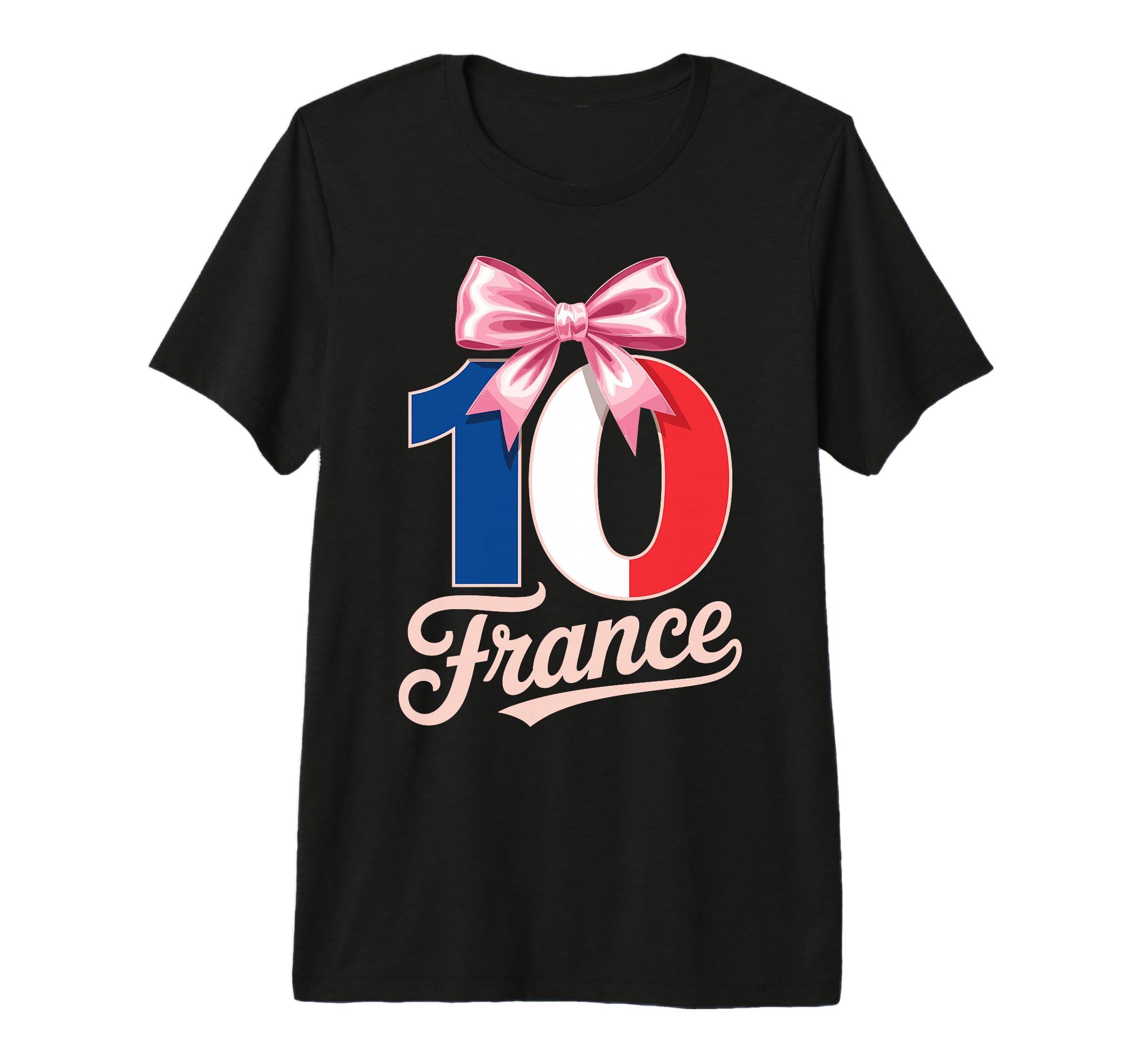 10 France Birthday Number 10 Soccer Jersey T-Shirt - Graphic Print Unisex