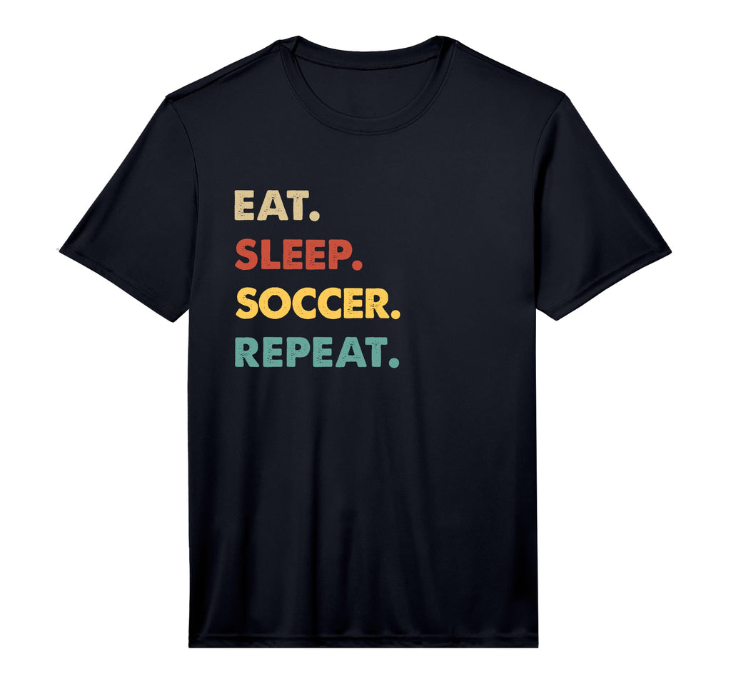 Eat Sleep Soccer Repeat Funny Soccer Lover T-Shirt - Graphic Print Unisex