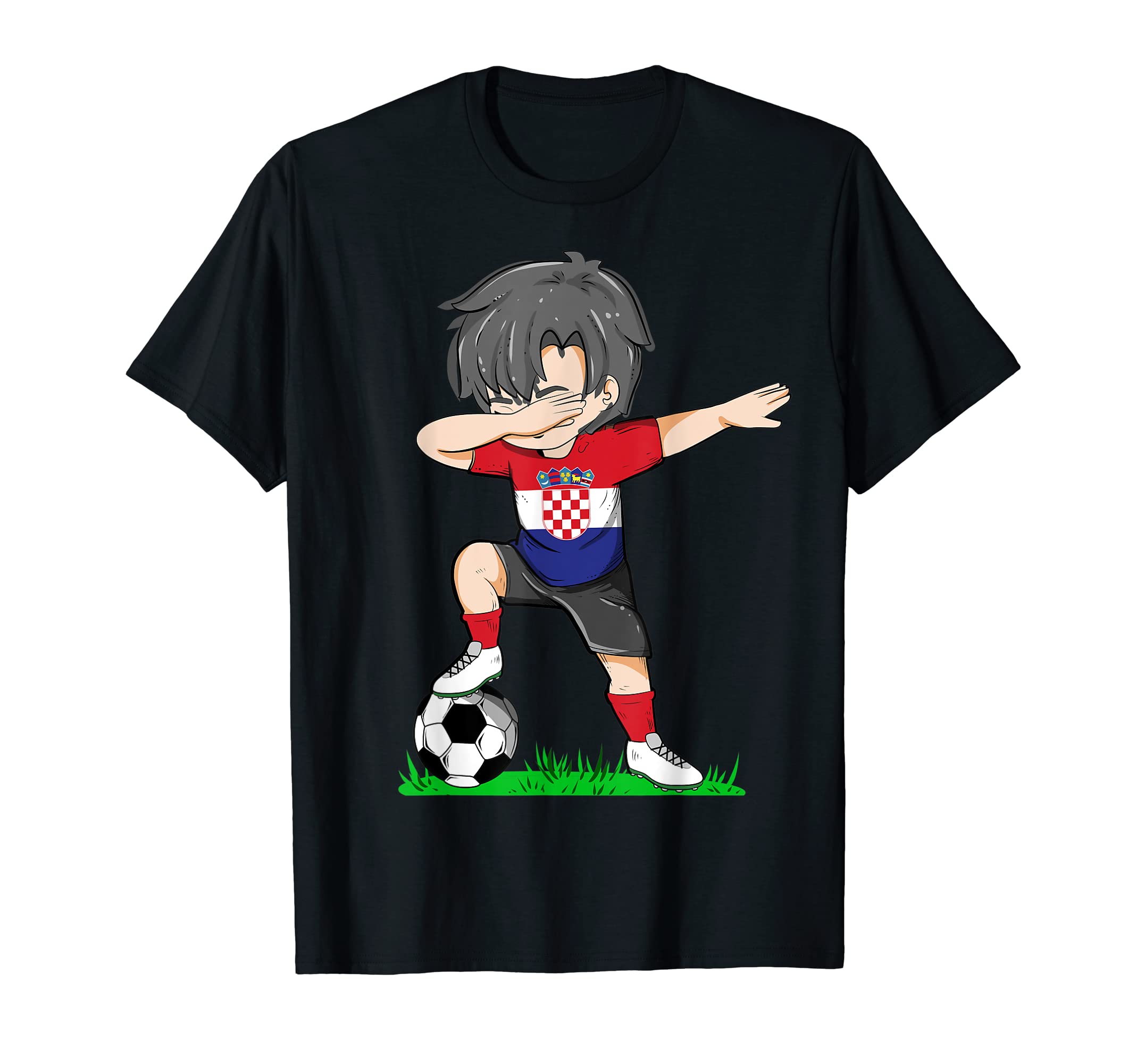 Soccer Croatia Jersey Croatian Flag T-Shirt - Fun Novelty Design Men Women